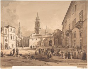 La piazza principale di Andria da Achille Vianelli